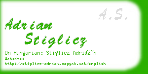 adrian stiglicz business card